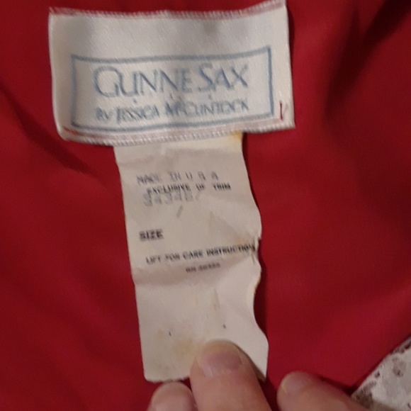 Gunne Sax vintage red dress!! - Picture 6 of 6